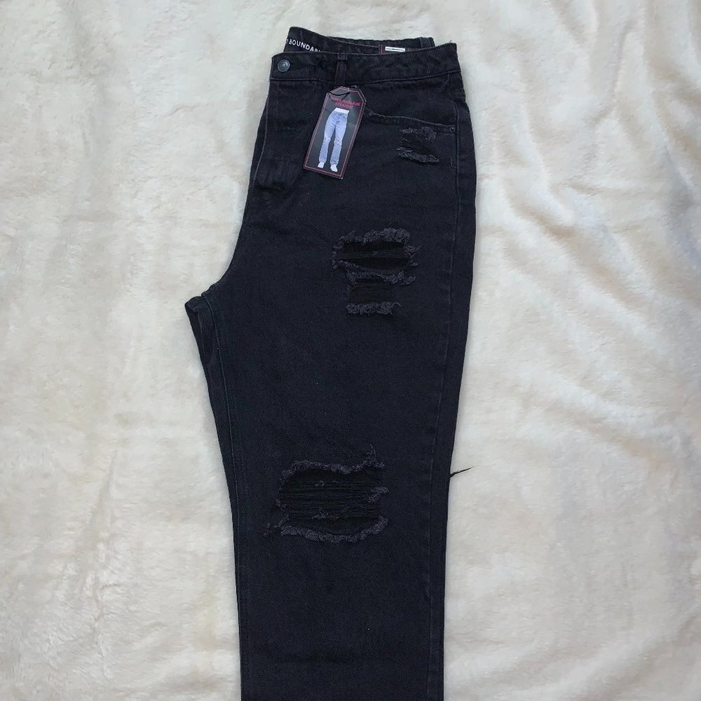 Juniors NoBo Straight Leg Black Jeans - Size 17 - Brand New
